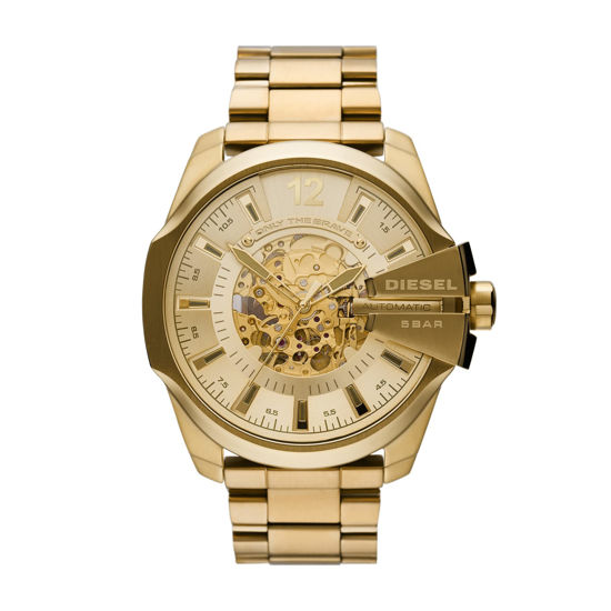 Diesel Mega Chief Men's 51mm Chronograph Bracelet Watch - Gold -  iCuracao.com