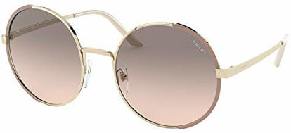 Picture of Prada - PR59XS Pale Gold/Matte Pink Round Women Sunglasses - 54mm