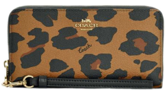 Leopard coach online wallet