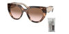 Picture of Prada PR14WS 01R0A6 52MM Caramel Tortoise/Powder / Brown Gradient Cat Eye Sunglasses for Women + BUNDLE With Designer iWear Complimentary Eyewear Kit