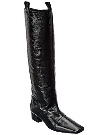 GetUSCart By Far Remy Leather Knee High Boot 37 Black