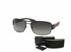 Picture of Prada PS53NS 7AX5W1 65M Black/Grey Gradient Polarized Rectangle Sunglasses For Men+FREE Complimentary Eyewear Care Kit