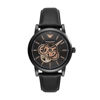 Picture of Emporio Armani Men's Automatic Black Leather Watch (Model: AR60012)