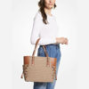 Picture of Michael Kors Voyager East/West Tote Beige/Ebony One Size