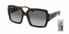 Picture of Prada PR21XS 1AB0A7 54MM Black / Gray Gradient Square Sunglasses for Women + BUNDLE With Designer iWear Complimentary Eyewear Kit