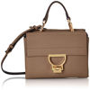 Picture of Coccinelle Arlettis, Women's Satchel, Beige (Taupe), 15x15x19 cm (B x H T)