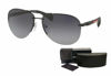 Picture of Prada PS56MS DG05W1 62M Black Rubber/Grey Gradient Polarized Pilot Sunglasses For Men For Women+ BUNDLE With Designer iWear Complimentary Eyewear Kit