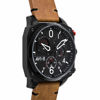 Picture of AVI-8 Mens 45mm Hawker Hunter Retrograde Chronograph Charcoal Ember Brown Japanese Quartz Pilot Watch with Leather Strap AV-4052-02