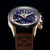 Picture of AVI-8 Men's Hawker Harrier Matador Japanese Quartz Chronograph Desert Brown 45mm Watch with Brown Genuine Leather Strap - AV-4065-06