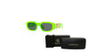 Picture of Versace VE4361 531987 53MM Green Fluo / Dark Grey Irregular Sunglasses for Men + BUNDLE with Designer iWear Complimentary Eyewear Kit