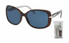 Picture of Prada PR08OS CONCEPTUAL 2AU1V1 57M Havana/Blue Rectangle Sunglasses For Women+FREE Complimentary Eyewear Care Kit