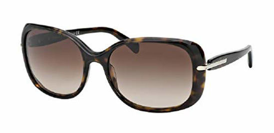 Picture of Prada PR08OS CONCEPTUAL 2AU6S1 57M Havana/Brown Gradient Rectangle Sunglasses For Women+FREE Complimentary Eyewear Care Kit