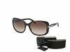 Picture of Prada PR08OS CONCEPTUAL 2AU6S1 57M Havana/Brown Gradient Rectangle Sunglasses For Women+FREE Complimentary Eyewear Care Kit