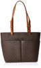 Picture of MICHAEL Michael Kors Bedford Medium Top Zip Pocket Tote Brown/Acorn One Size