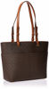 Picture of MICHAEL Michael Kors Bedford Medium Top Zip Pocket Tote Brown/Acorn One Size