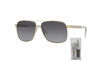 Picture of Versace VE2174 1252T3 59MM Pale Gold / Light Grey Gradient Grey Square Sunglasses for Men+ BUNDLE with Designer iWear Complimentary Eyewear Care Kit