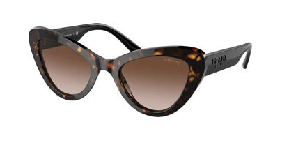 Picture of Prada PR13YS 2AU6S1 52MM Brown/Havana Cat Eye Sunglasses for Women + BUNDLE With Designer iWear Complimentary Eyewear Kit