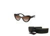 Picture of Prada PR13YS 2AU6S1 52MM Brown/Havana Cat Eye Sunglasses for Women + BUNDLE With Designer iWear Complimentary Eyewear Kit