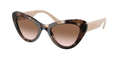 Picture of Prada PR13YS 07R0A6 52MM Havana / Brown Gradient Cat Eye Sunglasses for Women + BUNDLE With Designer iWear Complimentary Eyewear Kit