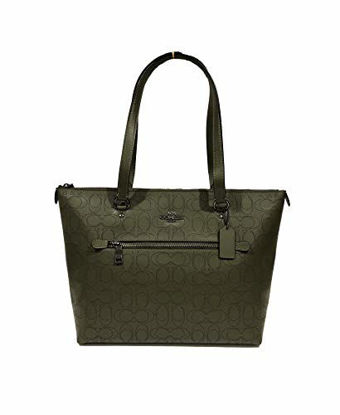 Picture of Coach Gallery Tote Shoulder Bag (Kelp)