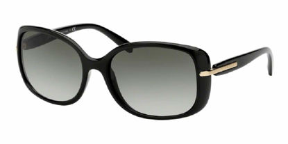 Picture of Prada PR08OS CONCEPTUAL 1AB0A7 57M Black/Grey Gradient Rectangle Sunglasses For Women+ BUNDLE With Designer iWear Complimentary Eyewear Kit