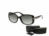 Picture of Prada PR08OS CONCEPTUAL 1AB0A7 57M Black/Grey Gradient Rectangle Sunglasses For Women+ BUNDLE With Designer iWear Complimentary Eyewear Kit