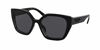 Picture of PR24XS 1AB5Z1 52MM Black / Polar Grey Polarized Rectangle Sunglasses for Women + FREE Complimentary Eyewear Kit