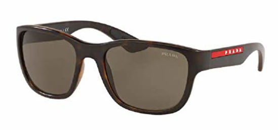 Picture of Prada PS01US ACTIVE 5645G1 59M Havana Demishiny/Brown Pillow Sunglasses For Men For Women+FREE Complimentary Eyewear Care Kit