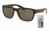 Picture of Prada PS01US ACTIVE 5645G1 59M Havana Demishiny/Brown Pillow Sunglasses For Men For Women+FREE Complimentary Eyewear Care Kit