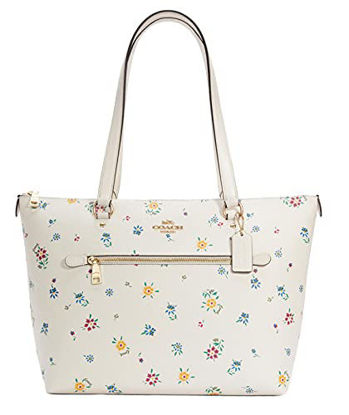 Picture of Coach Gallery Tote With Wild Meadow Print C4251 Im/Chalk Multi