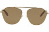 Picture of Alexander McQueen AM0212SA Sunglasses 004 Gold / Green Pink Lens 62mm