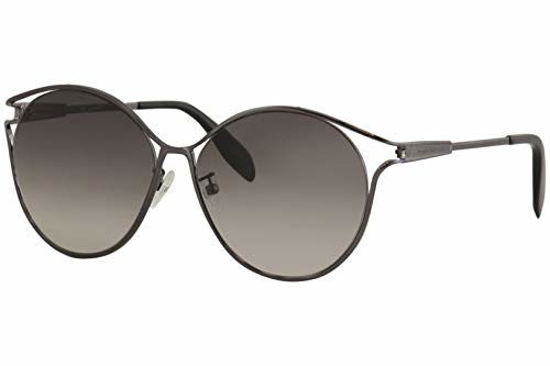 Picture of Sunglasses Alexander McQueen AM 0210 SA- 001 RUTHENIUM/GREY