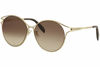 Picture of Alexander McQueen Women's AM0210SA AM/0210/SA 002 Gold Round Sunglasses 57mm