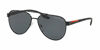 Picture of Prada PS54TS LIFESTYLE 1AB5Z1 61M Black/Grey Polarized Pilot Sunglasses For Men+FREE Complimentary Eyewear Care Kit