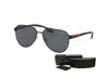 Picture of Prada PS54TS LIFESTYLE 1AB5Z1 61M Black/Grey Polarized Pilot Sunglasses For Men+FREE Complimentary Eyewear Care Kit