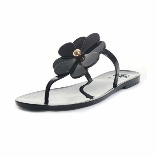 Black tory 2025 burch flip flops