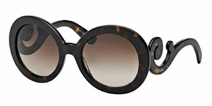 Picture of Prada PR27NS CATWALK 2AU6S1 55M Havana/Brown Gradient Round Sunglasses For Women+FREE Complimentary Eyewear Care Kit