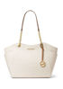 Picture of Michael Kors Jet Set Travel Large Chain Shoulder Tote (Vanilla/Acorn)