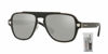 Picture of Versace VE2199 MEDUSA CHARM 10006G 56M Matte Black/Light Grey Mirror Silver Square Sunglasses For Men+ BUNDLE With Designer iWear Complimentary Eyewear Kit