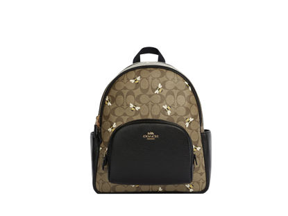 Picture of Coach Court Backpack (IM/Khaki Multi)