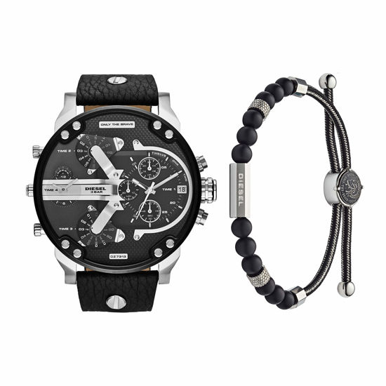 DIESEL Mr Daddy 2 Diesel Men's Mr. Daddy 2.0 Black IP and Brown Leather Chronograph  Watch Analog Watch - For Men - Buy DIESEL Mr Daddy 2 Diesel Men's Mr. Daddy  2.0