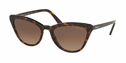 Picture of Prada PR01VS CATWALK 2AU6S1 56M Havana/Brown Gradient Cat Eye Sunglasses For Women + FREE Complimentary Eyewear Care Kit