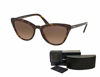 Picture of Prada PR01VS CATWALK 2AU6S1 56M Havana/Brown Gradient Cat Eye Sunglasses For Women + FREE Complimentary Eyewear Care Kit