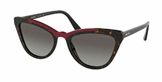 Picture of Prada PR01VS CATWALK 3200A7 56M Havana/Red/Grey Gradient Cat Eye Sunglasses For Women + FREE Complimentary Eyewear Care Kit