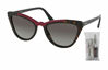 Picture of Prada PR01VS CATWALK 3200A7 56M Havana/Red/Grey Gradient Cat Eye Sunglasses For Women + FREE Complimentary Eyewear Care Kit