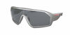 Picture of Prada PS03VS 5735Z1 36MM Grey / Polar Grey Polarized Shield Sunglasses for Men + FREE Complimentary Eyewear Kit