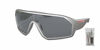 Picture of Prada PS03VS 5735Z1 36MM Grey / Polar Grey Polarized Shield Sunglasses for Men + FREE Complimentary Eyewear Kit