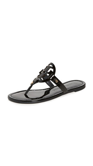 Tory burch black thong sandals new arrivals