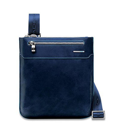 Picture of Piquadro Slim Man's Bag In Leather, Dark Blue, One Size