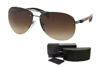 Picture of Prada PS56MS 5AV6S1 62M Gunmetal/Brown Gradient Pilot Sunglasses For Men For Women + BUNDLE with Designer iWear Complimentary Eyewear Kit